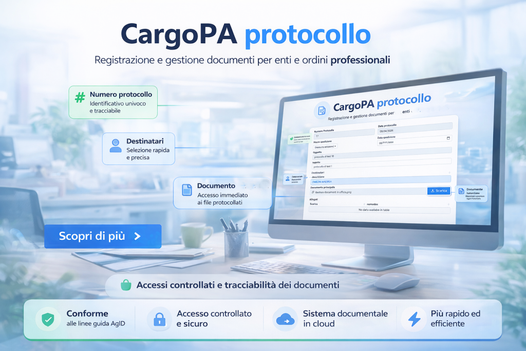 il sistema Cargopa di gestione del protocollo